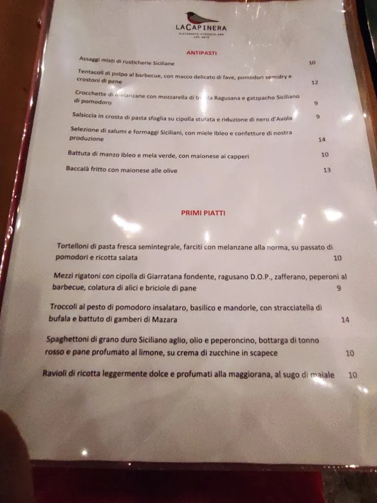 Menu_La Capinera_Ragusa_image_3