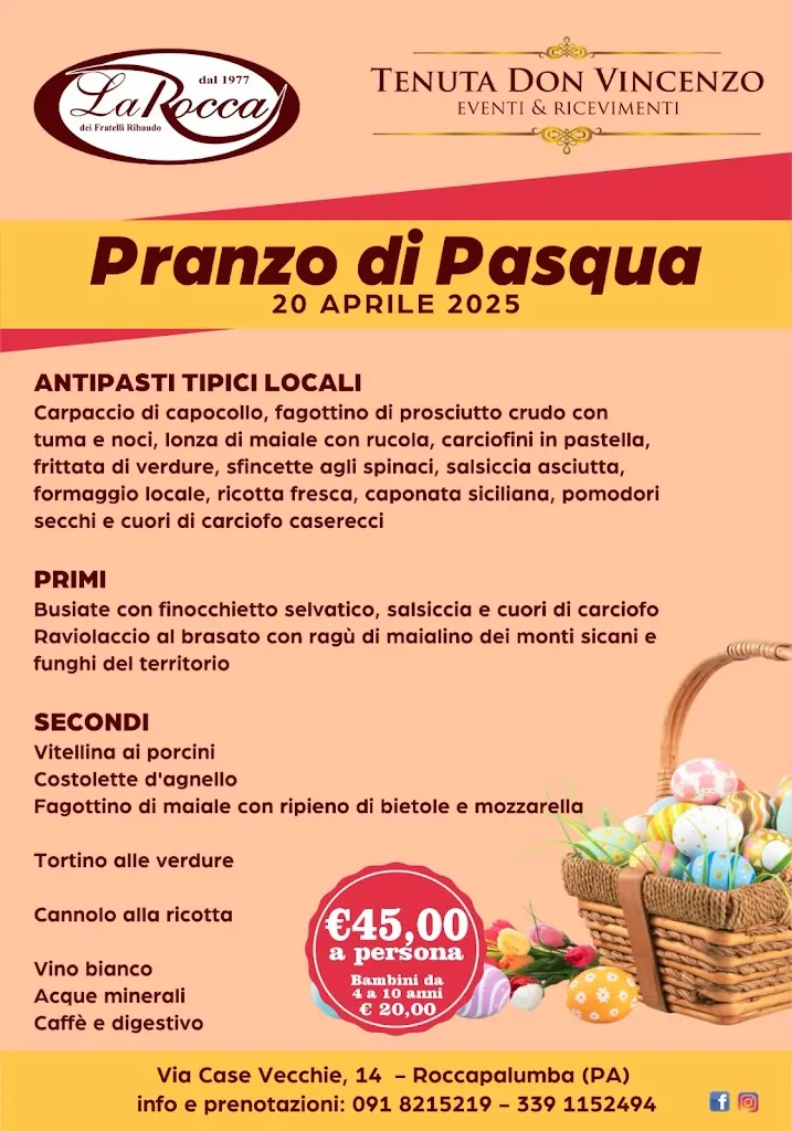 Menu_LA ROCCA ALBERGO RISTORANTE SALA RICEVIMENTI PIZZERIA_Roccapalumba_image_1