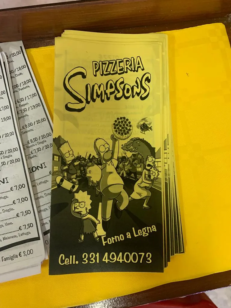 Menu_Pizzeria Simpsons_Riesi_image_2