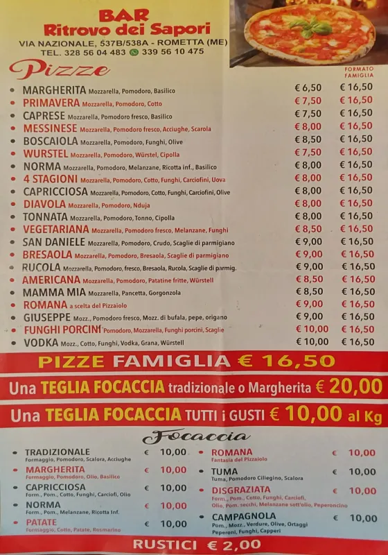 Menu_Bar Ritrovo dei Sapori_Rometta_image_1