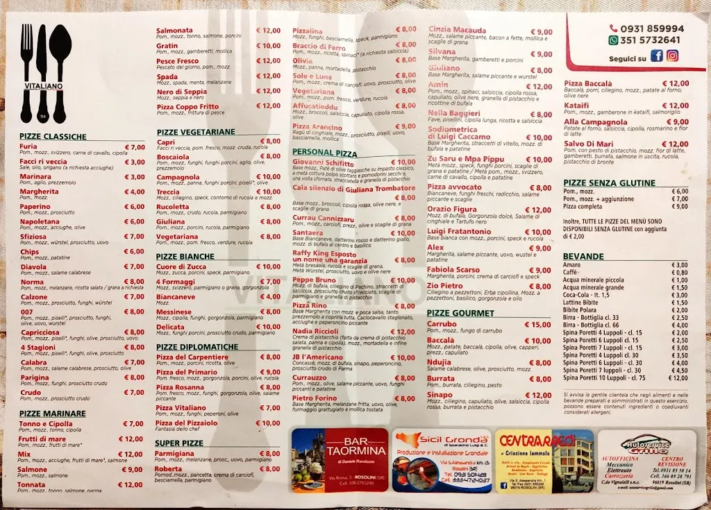 Menu_Vitaliano Ristorante Pizzeria_Rosolini_image_1