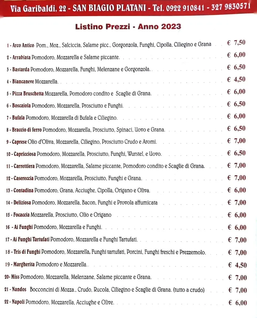 Menu_Pizzeria Arco Antico_San Biagio Platani_image_2