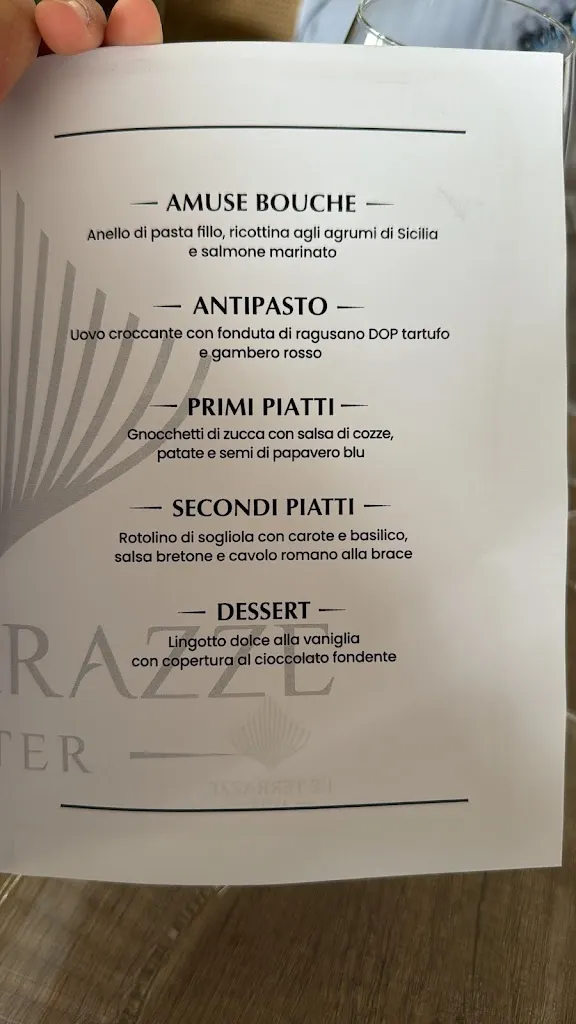 Menu_Le Terrazze Restaurant & Drink Experience_San Leone Mosè_image_2