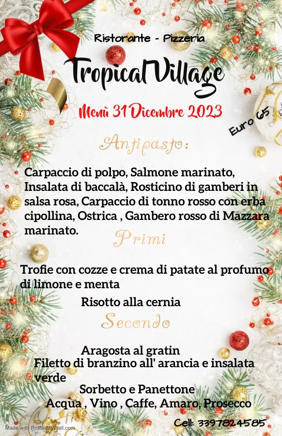 Menu_Tropical Village di Cristina Szilveszter_San Michele di Ganzaria_immagine_2
