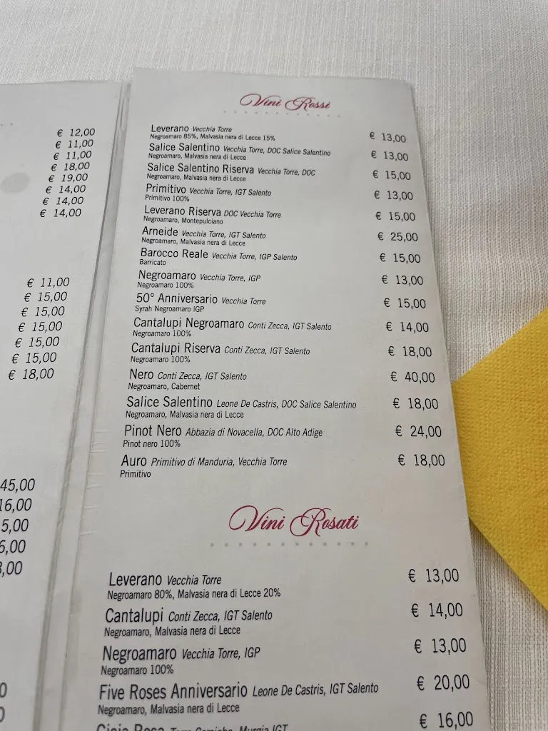 Menu_Ristorante Pizzeria Da Franco_Leverano_image_2