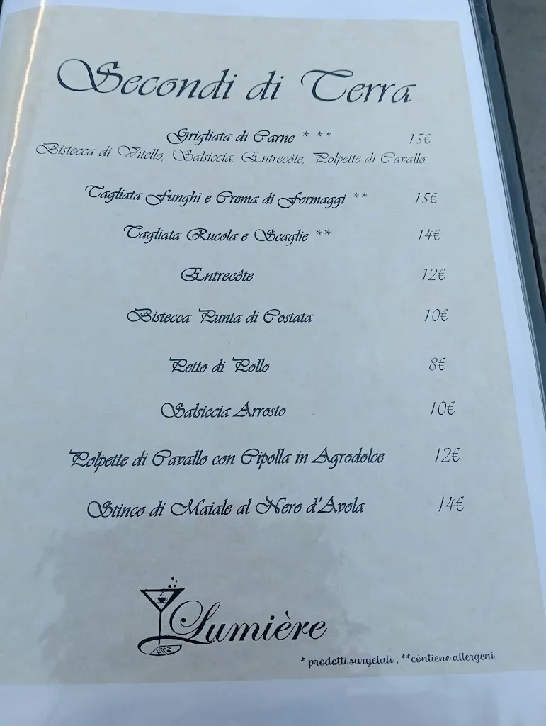 Menu_Lumiere Caffetteria Pizzeria Ristorante pranzo e cena_San Cataldo_image_1