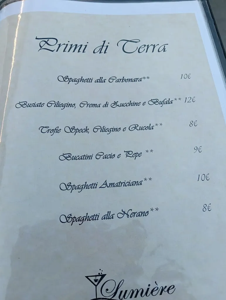 Menu_Lumiere Caffetteria Pizzeria Ristorante pranzo e cena_San Cataldo_image_4