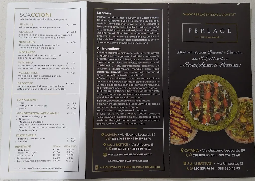 Menu_Perlage Pizza Gourmet - Sant'Agata Li Battiati_Sant'Agata Li Battiati_image_3