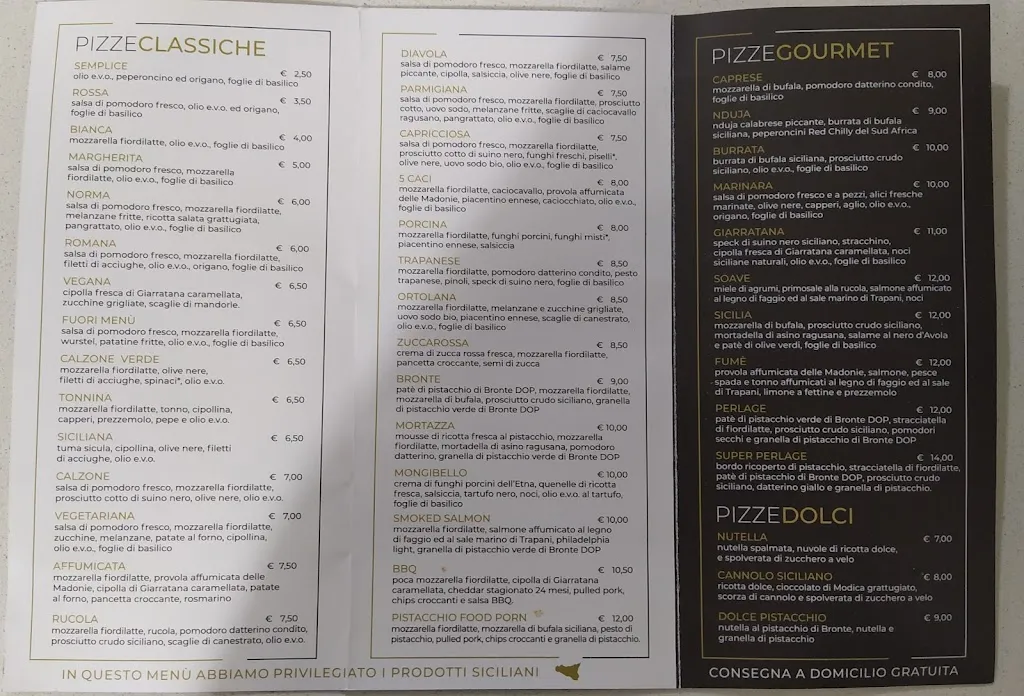 Menu_Perlage Pizza Gourmet - Sant'Agata Li Battiati_Sant'Agata Li Battiati_image_4