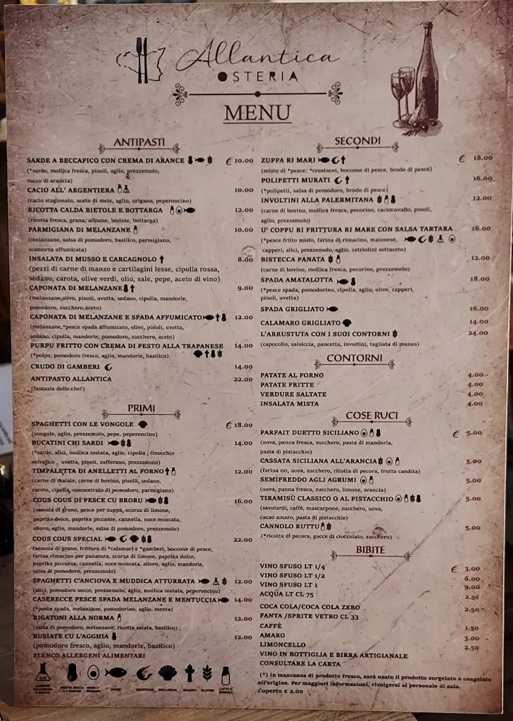 Menu_Allantica osteria_San Vito Lo Capo_image_4