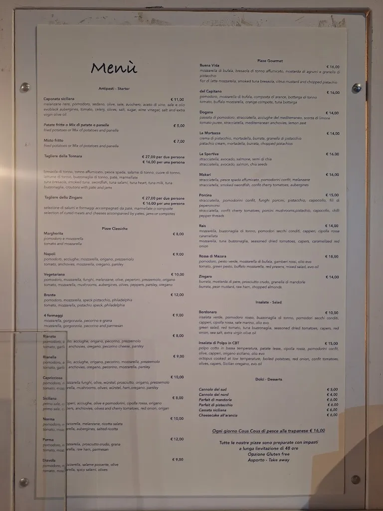 Menu_Buena Vida Siciliana Ristorante e Pizzeria_San Vito Lo Capo_image_1