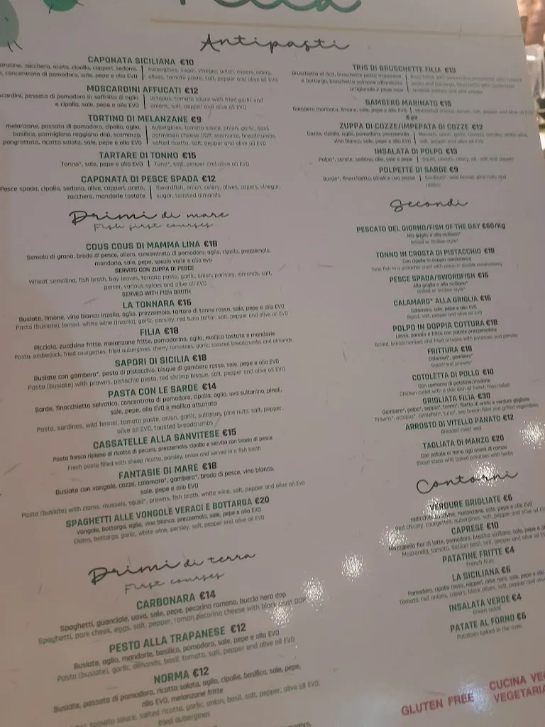 Menu_Ristorantino Filia_San Vito Lo Capo_image_1