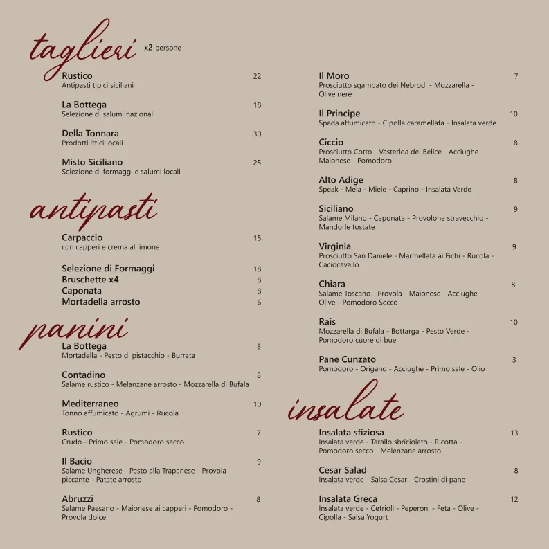 Menu_Bottega Sugameli_San Vito Lo Capo_image_4