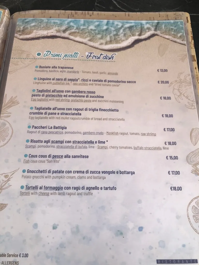Menu_La Battigia_San Vito Lo Capo_image_3