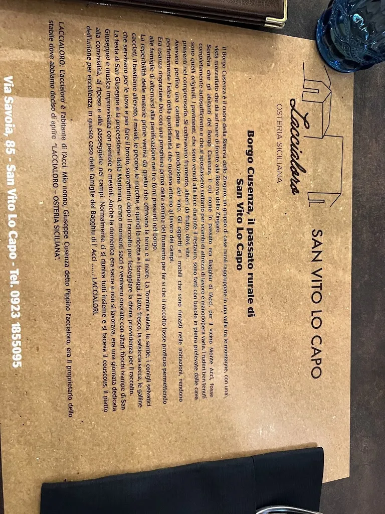 Menu_Laccialoro Osteria Siciliana_San Vito Lo Capo_image_2