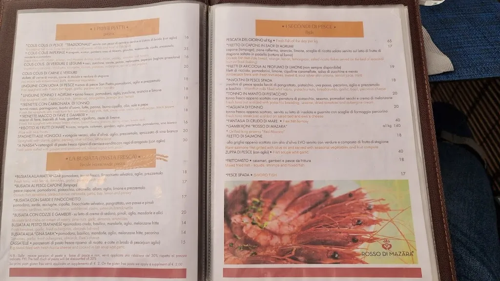 Menu_Divino Restaurant_San Vito Lo Capo_image_1
