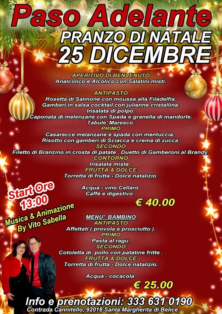 Menu_Paso Adelante Pizzeria Ristorante Balera_Santa Margherita di Belice_image_1