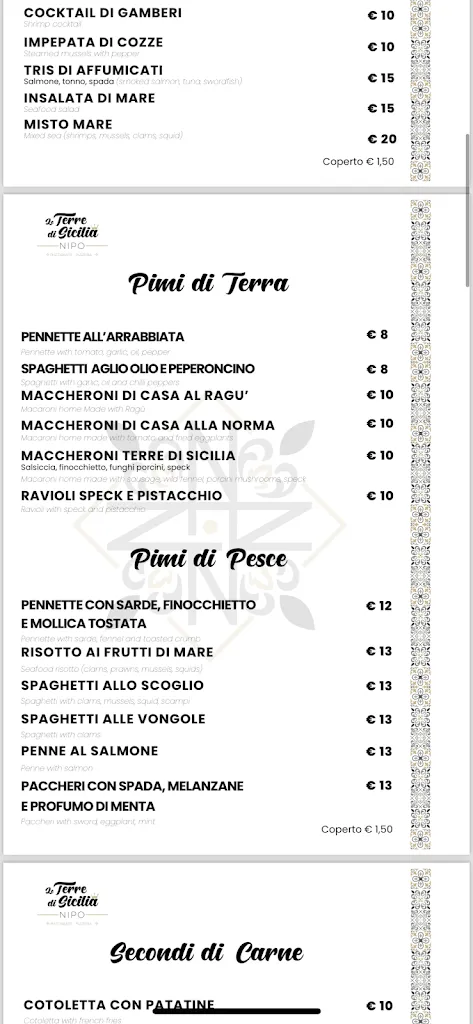 Menu_Le Terre di Sicilia_Santa Teresa di Riva_image_1