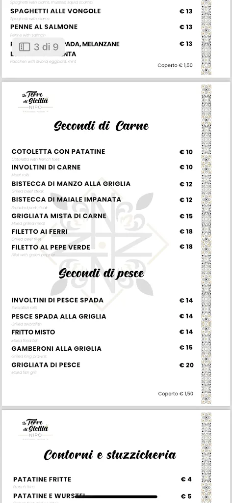Menu_Le Terre di Sicilia_Santa Teresa di Riva_image_2