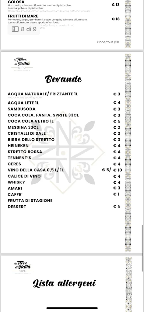 Menu_Le Terre di Sicilia_Santa Teresa di Riva_image_4