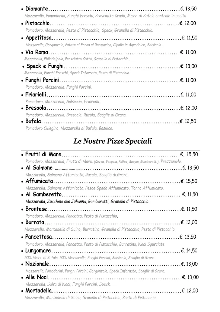 Menu_Ristorante Pizzeria ed Enoteca a Santa Teresa di Riva - Fronte Mare_Santa Teresa di Riva_image_2