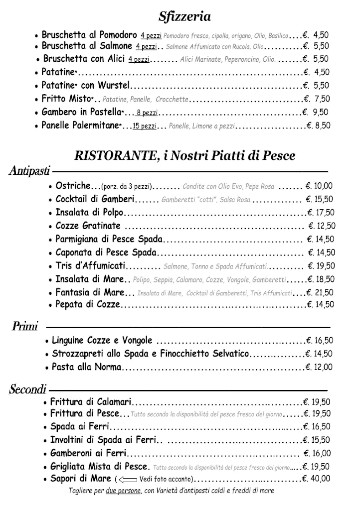 Menu_Ristorante Pizzeria ed Enoteca a Santa Teresa di Riva - Fronte Mare_Santa Teresa di Riva_image_3