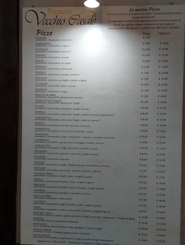 Menu_Pizzeria Vecchio Casale_Santa Ninfa_image_2