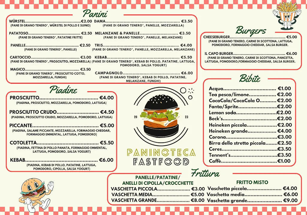 Menu_Paninoteca Fast Food_Santa Ninfa_image_1