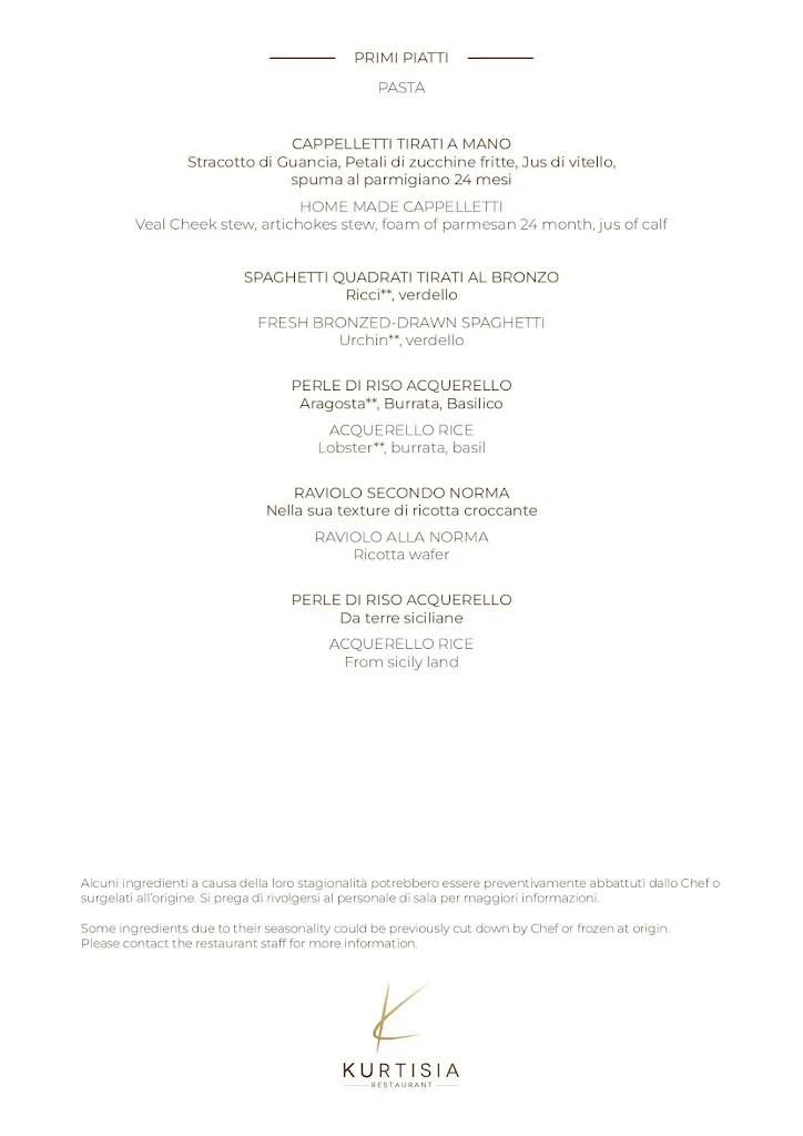 Menu_Kurtisia Restaurant sull'Etna_Santa Venerina_image_1
