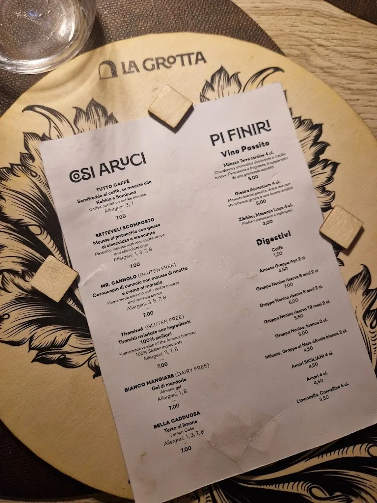 Menu_La Grotta, Traditional cuisine and pizzeria_Scicli_image_2