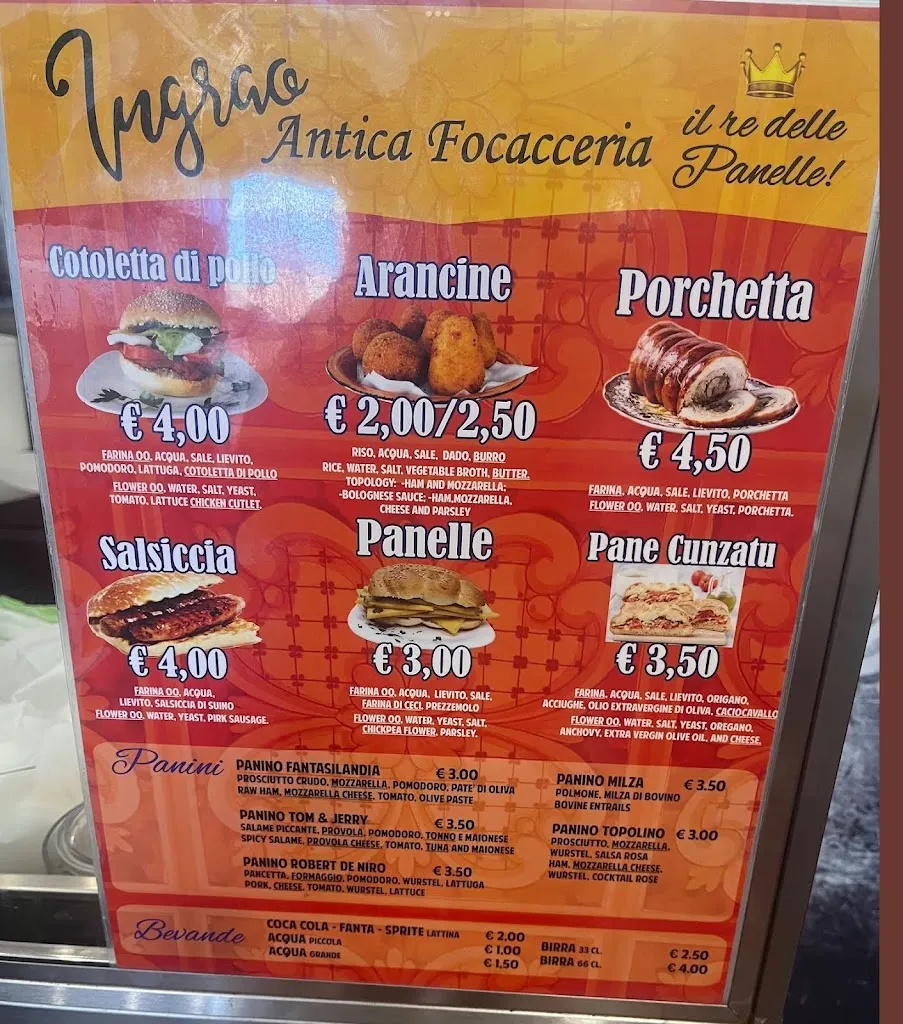Menu_Antica focacceria Ingrao_Sciacca_immagine_1