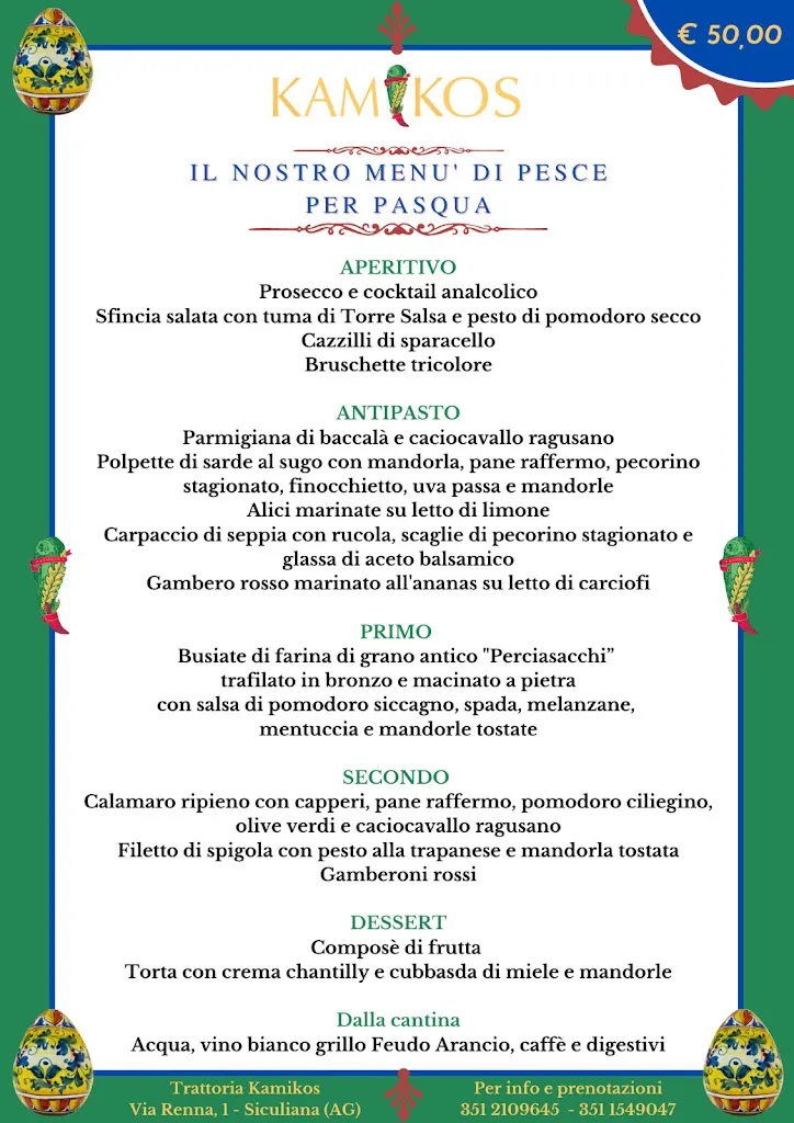 Menu_Kamikos - Trattoria Siciliana - Casa Vacanze - Shop_Siculiana_image_3