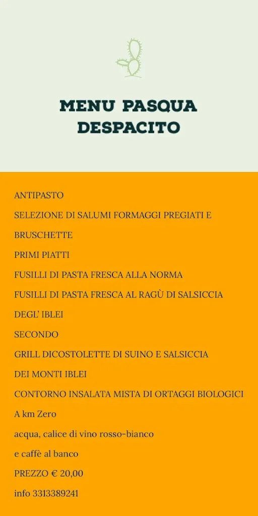 Menu_DESPACITO TRATTORIA PIZZERIA BAR_Scoglitti_immagine_1