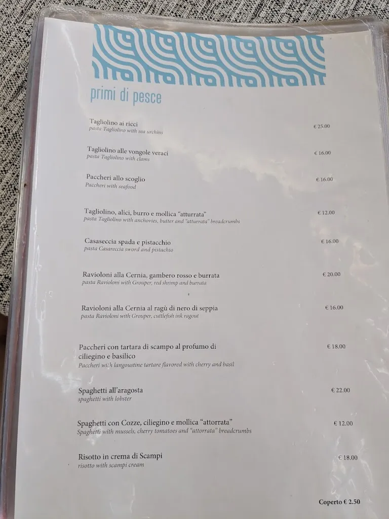 Menu_Lido Maré - Ristorante Lounge_Scoglitti_immagine_2