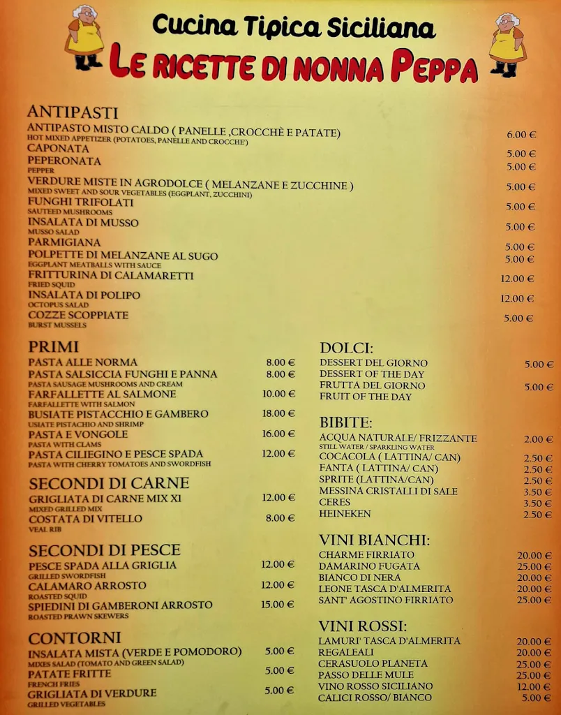 Menu_Le Ricette di Nonna Peppa_Sferracavallo_image_1