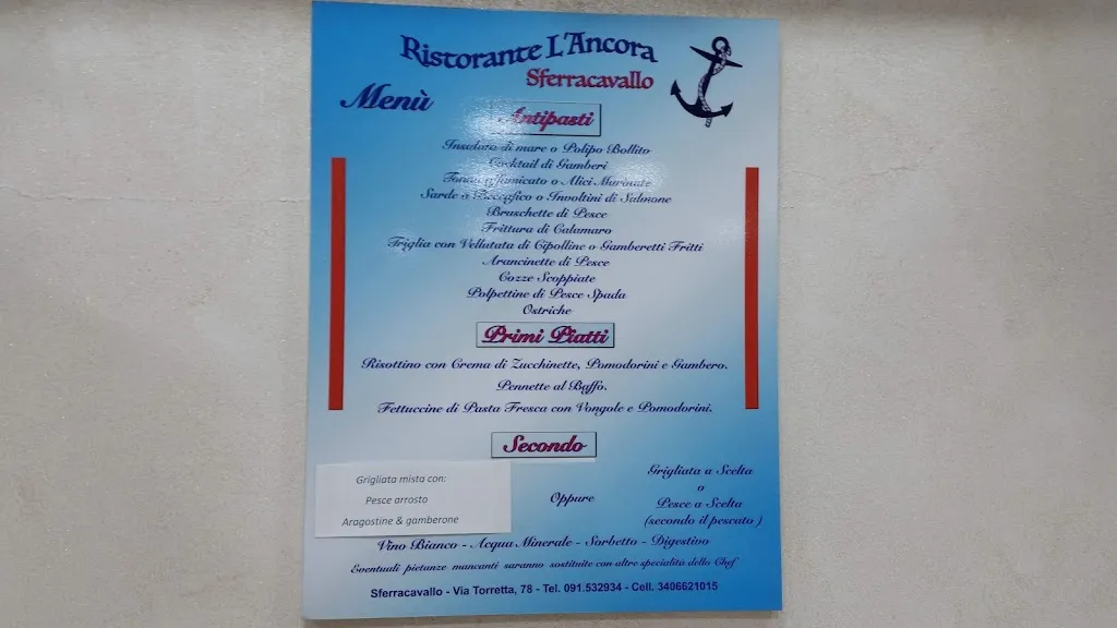 Menu_Trattoria L'Ancora_Sferracavallo_immagine_1