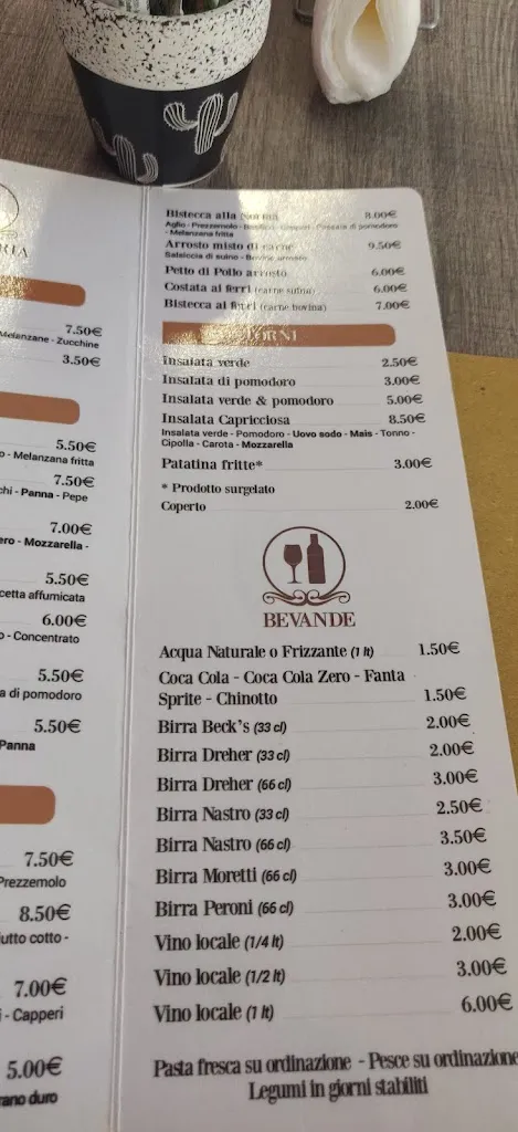 Menu_Trattoria C'era una volta_Sortino_image_2