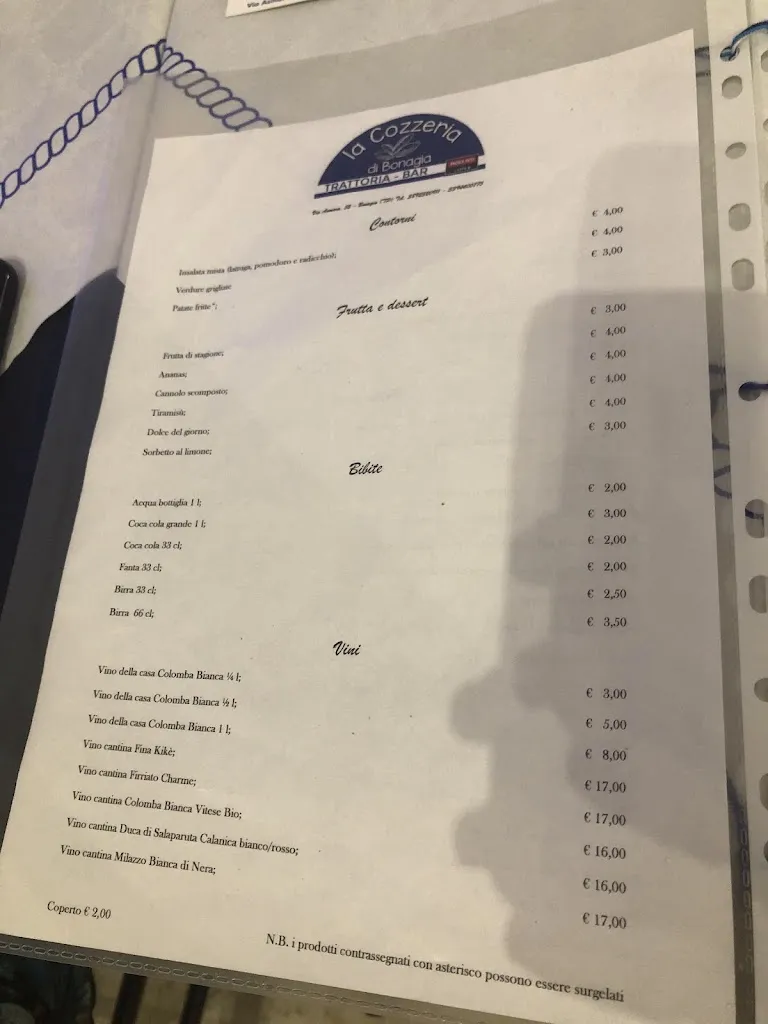 Menu_La Cozzeria di Bonagia_Tonnara di Bonagia_image_4