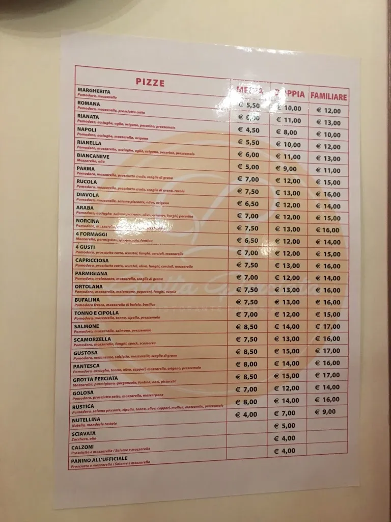 Menu_Ristorante Pizzeria Grotta Perciata_Tonnara di Bonagia_image_4