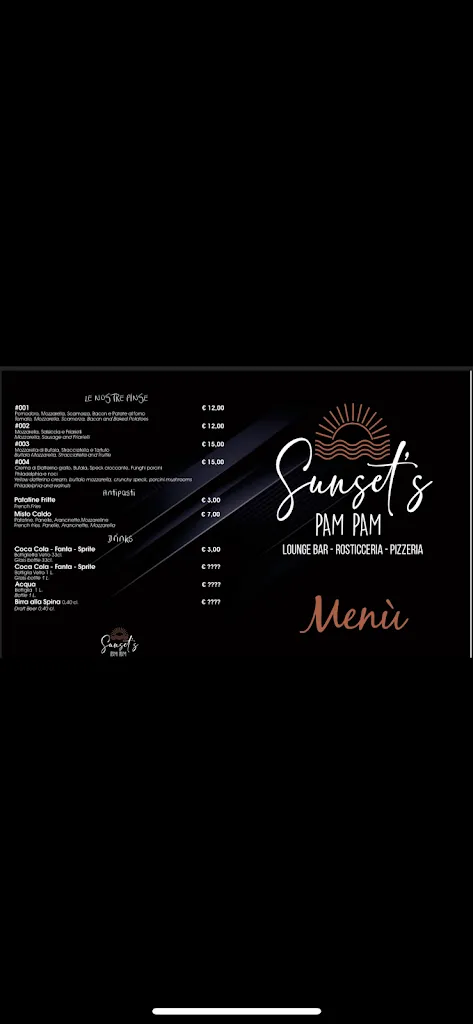 Menu_Sunset’s Pam Pam_Trappeto_image_3