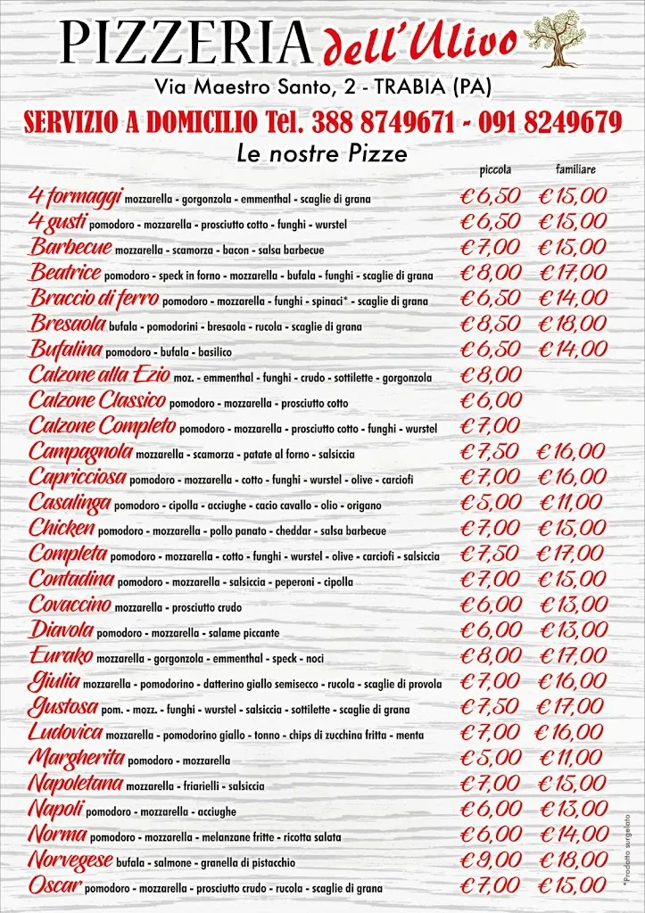 Menu_Pizzeria Dell'Ulivo di Bondi Salvatrice_Trabia_image_1