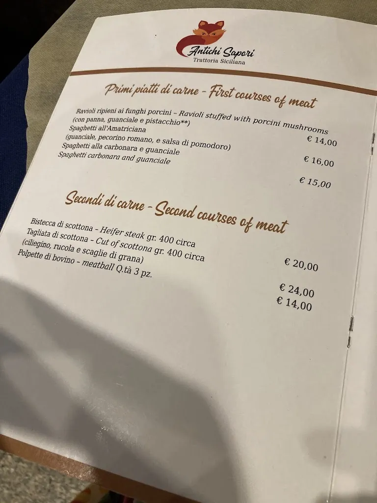 Menu_Antichi Sapori Trattoria Siciliana_Trecastagni_image_1