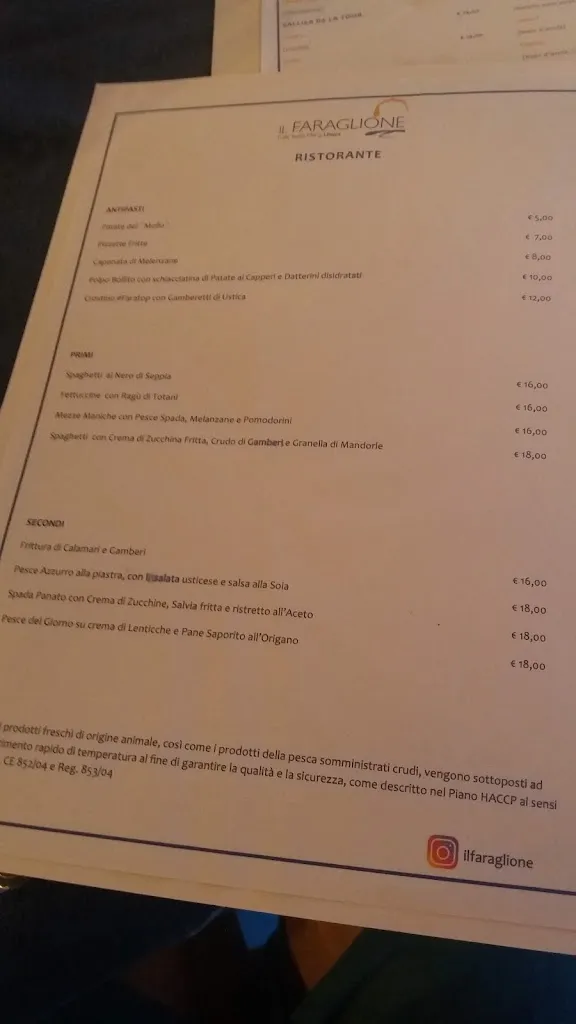 Menu_Il Faraglione SRL_Ustica_immagine_3