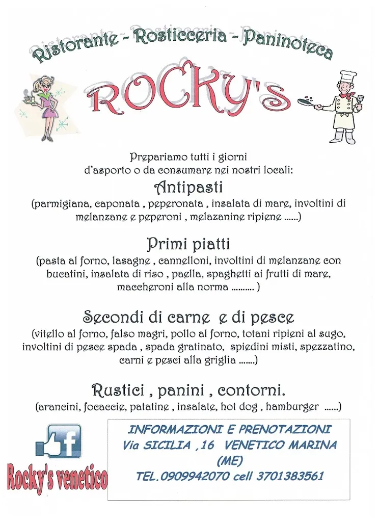 Menu_Rocky's Ristorante Rosticceria Gastronomia Italiana_Venetico Superiore_image_2