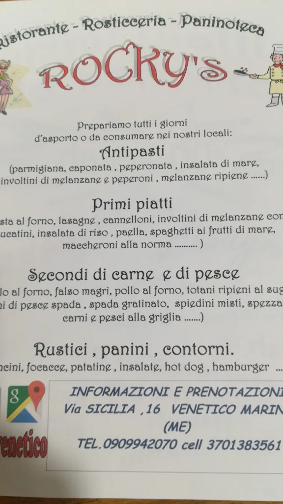 Menu_Rocky's Ristorante Rosticceria Gastronomia Italiana_Venetico Superiore_image_3