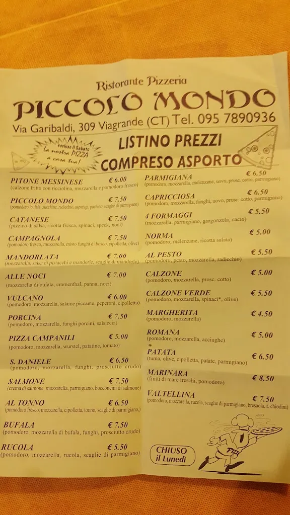 Menu_New Piccolo Mondo Ristorante Pizzeria Lounge bar_Viagrande_image_2