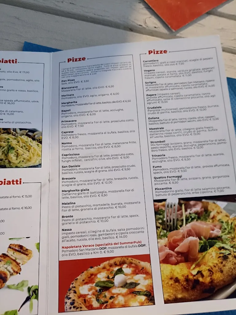 Menu_Summer PUB_Venetico Marina_image_1