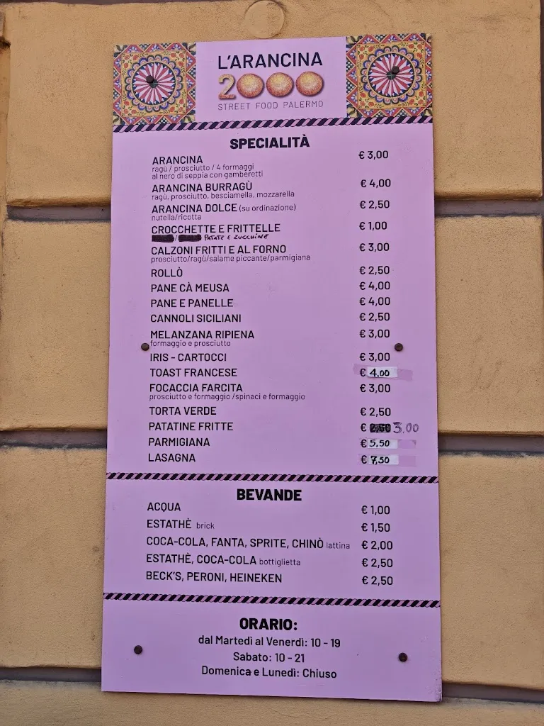 Menu_L'arancina 2000_Ventimiglia di Sicilia_image_1