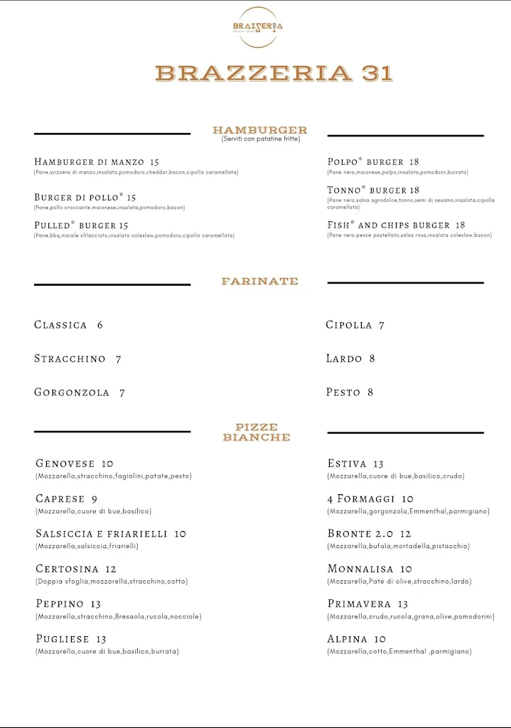 Menu_Brazzeria 31 - Pizzeria e Brasserie a Ventimiglia_Ventimiglia di Sicilia_image_3