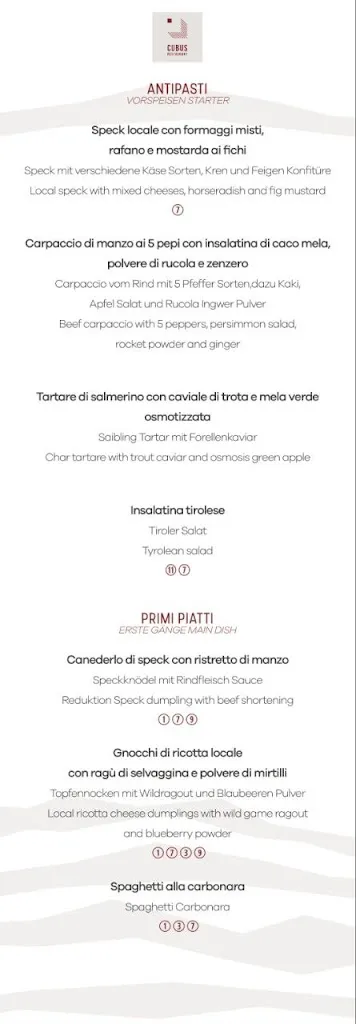 Menu_CUBUS Restaurant_Avelengo_image_1